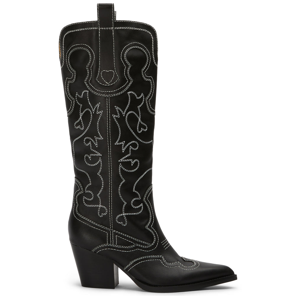 Primrose Black Como Calf Boots - Tony Bianco