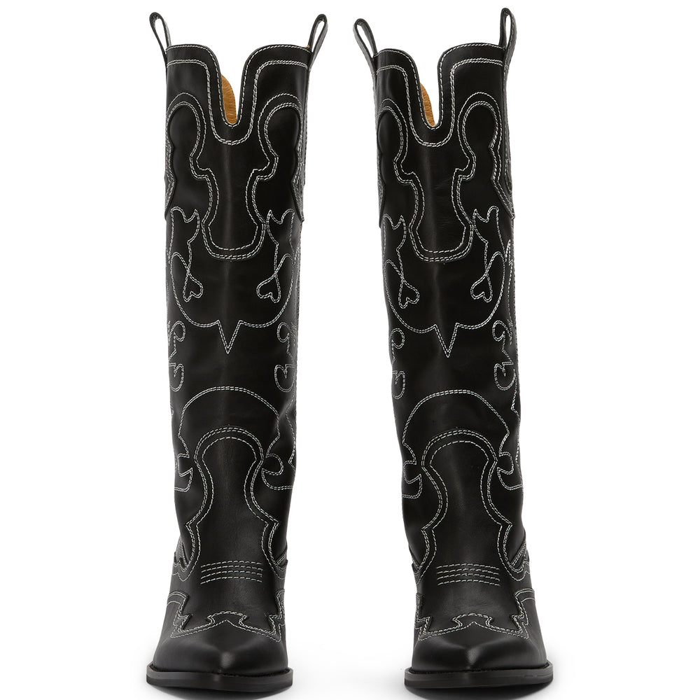 Primrose Black Como Calf Boots - Tony Bianco