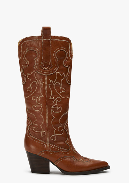 Primrose  Toffee Como Calf Boots