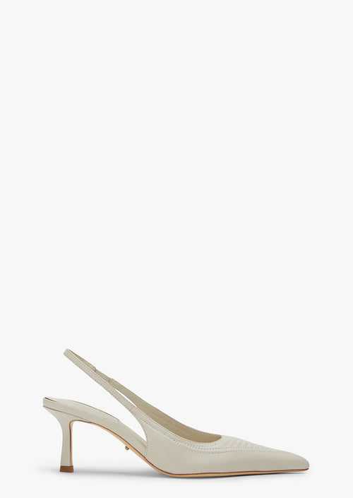 Quartz Dove Nappa Heels