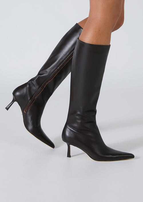 Quest Chocolate Nappa Calf Boots
