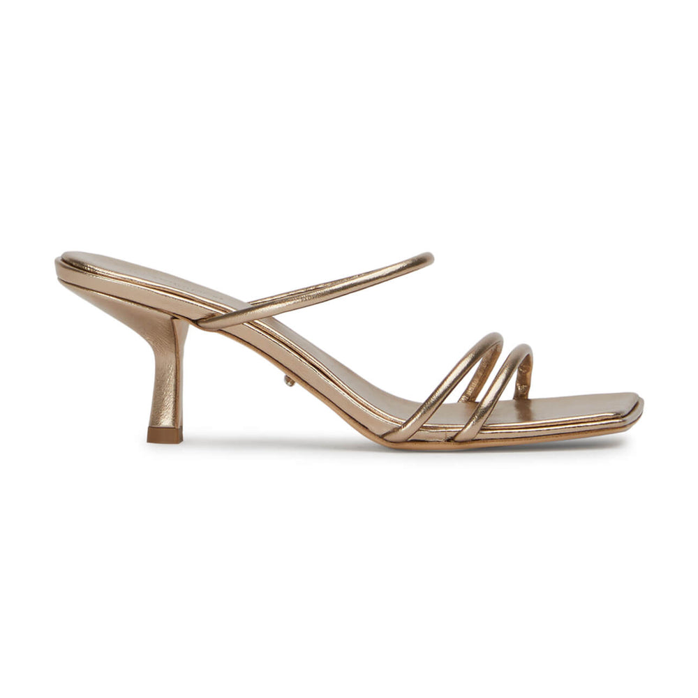 Rocky Amber Nappa Metallic Heels - Tony Bianco