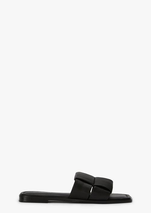 Rowan Black Nappa Flats