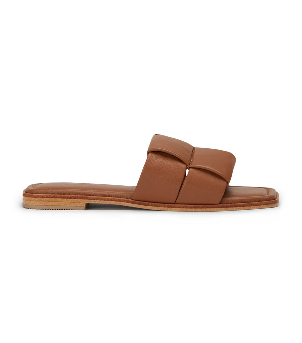 Rowan Tan Nappa Flats - Tony Bianco