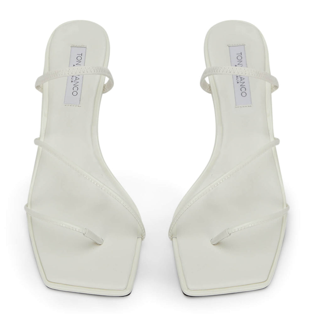 Ruma White Patent Heels - Tony Bianco