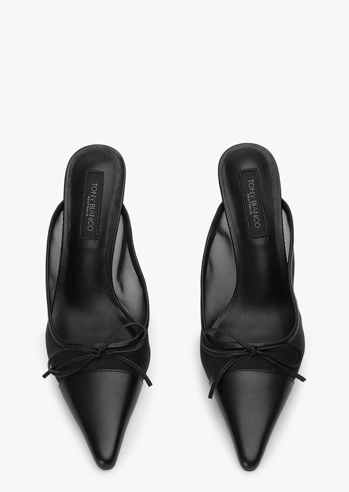 Salsa Black Nylon/Black Heels