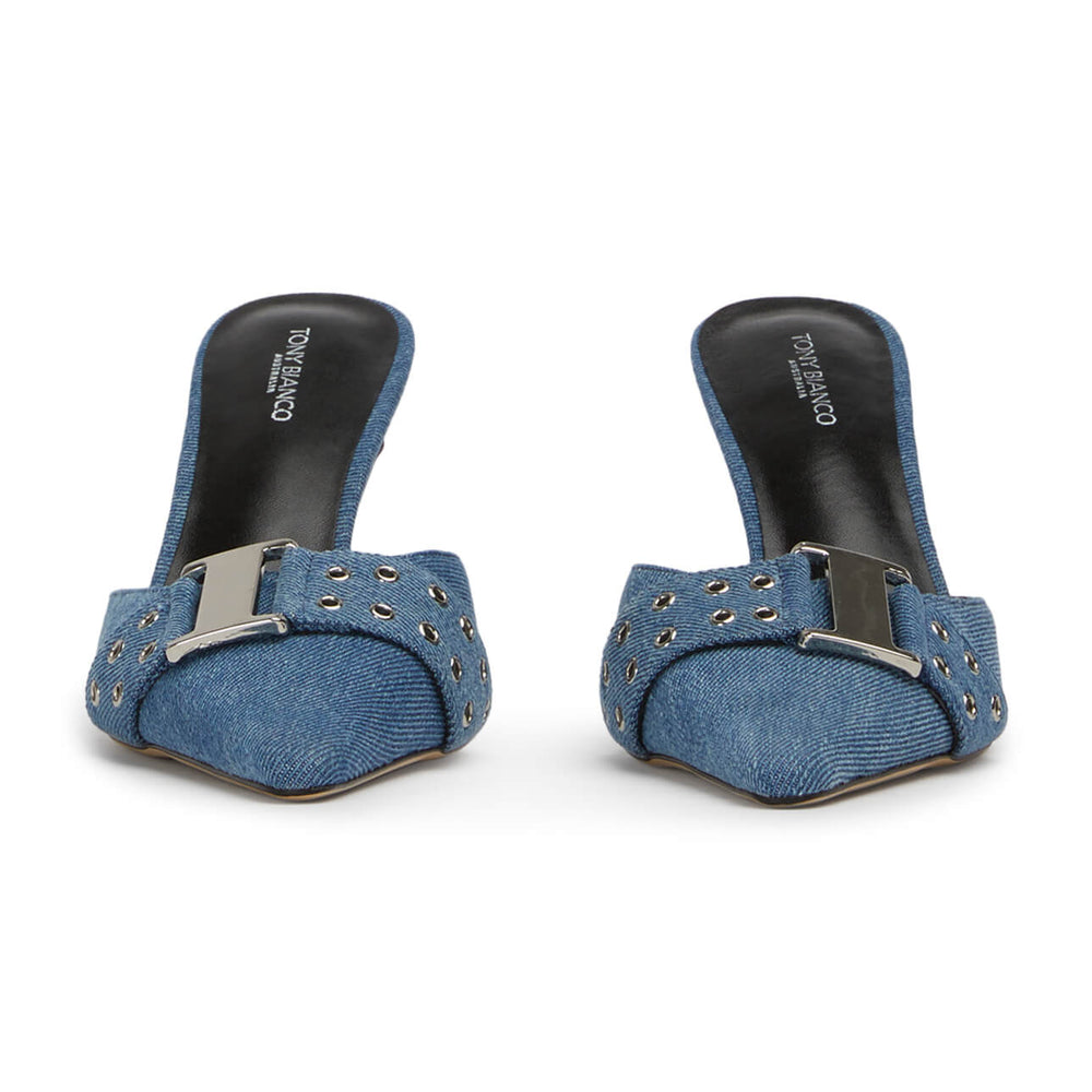 Samma Vintage Denim Heels - Tony Bianco