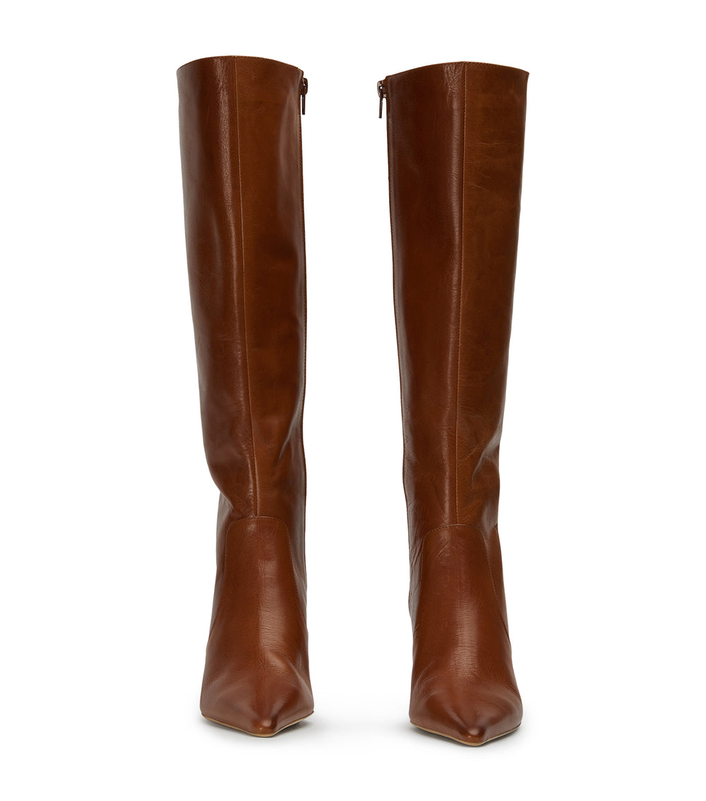 Shaq Toffee Como Calf Boots - Tony Bianco