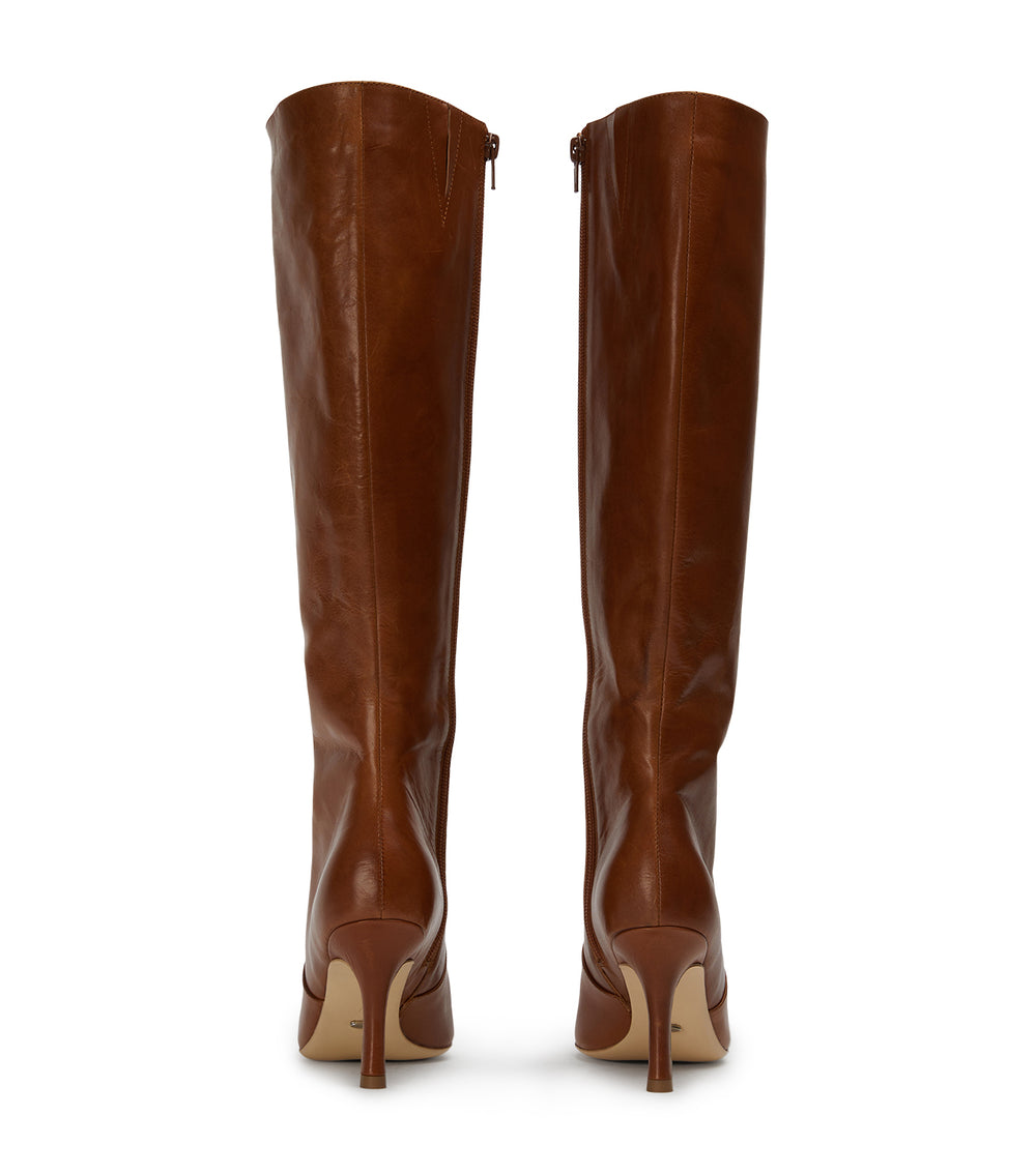 Shaq Toffee Como Calf Boots - Tony Bianco