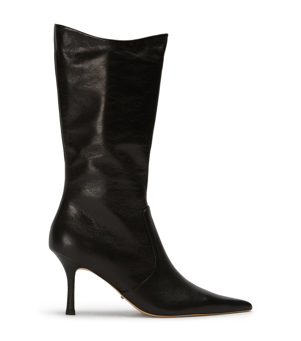 Sheba Black Vintage Calf Boots - Tony Bianco