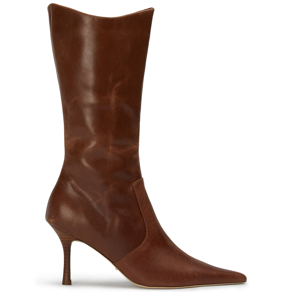 Sheba Cognac Calf Boots - Tony Bianco