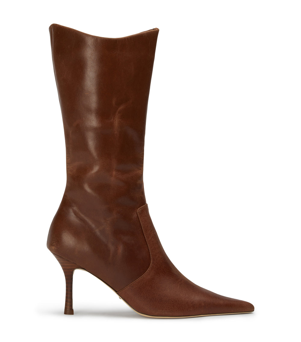 Sheba Cognac Calf Boots - Tony Bianco