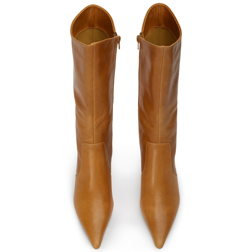 Sheba Whiskey Calf Boots - Tony Bianco