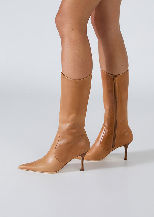 Sheba Whiskey Calf Boots