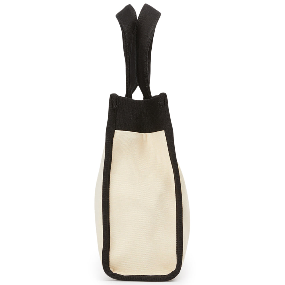 Teagan Black/Beige Tote Bag - Tony Bianco