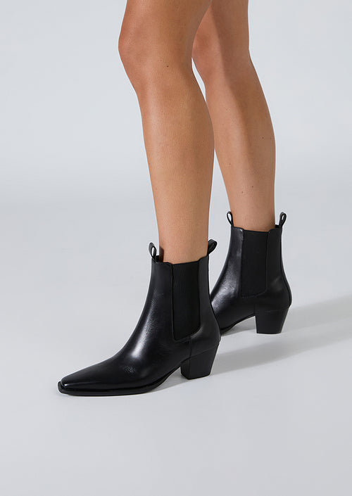 Tempest Black Como Ankle Boots