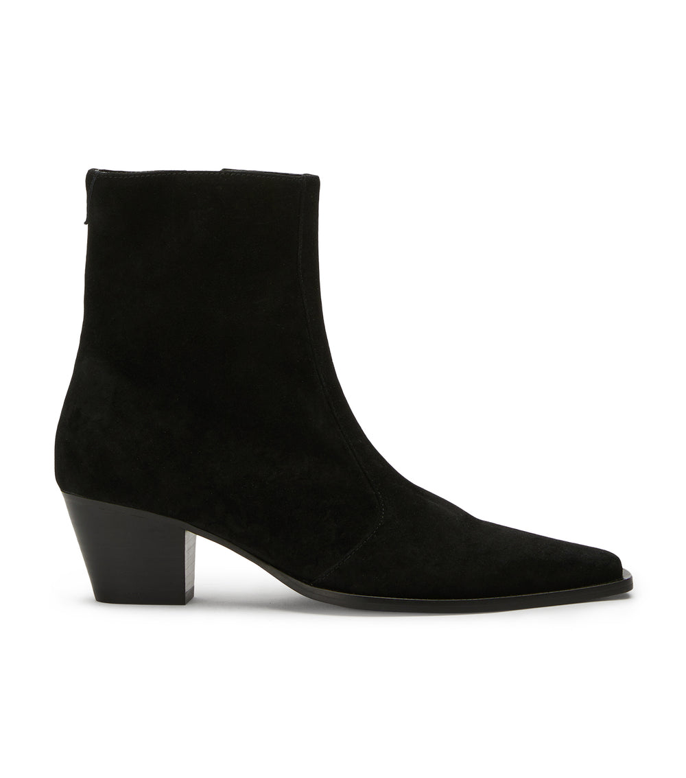 Trinity Black Suede Ankle Boots - Tony Bianco