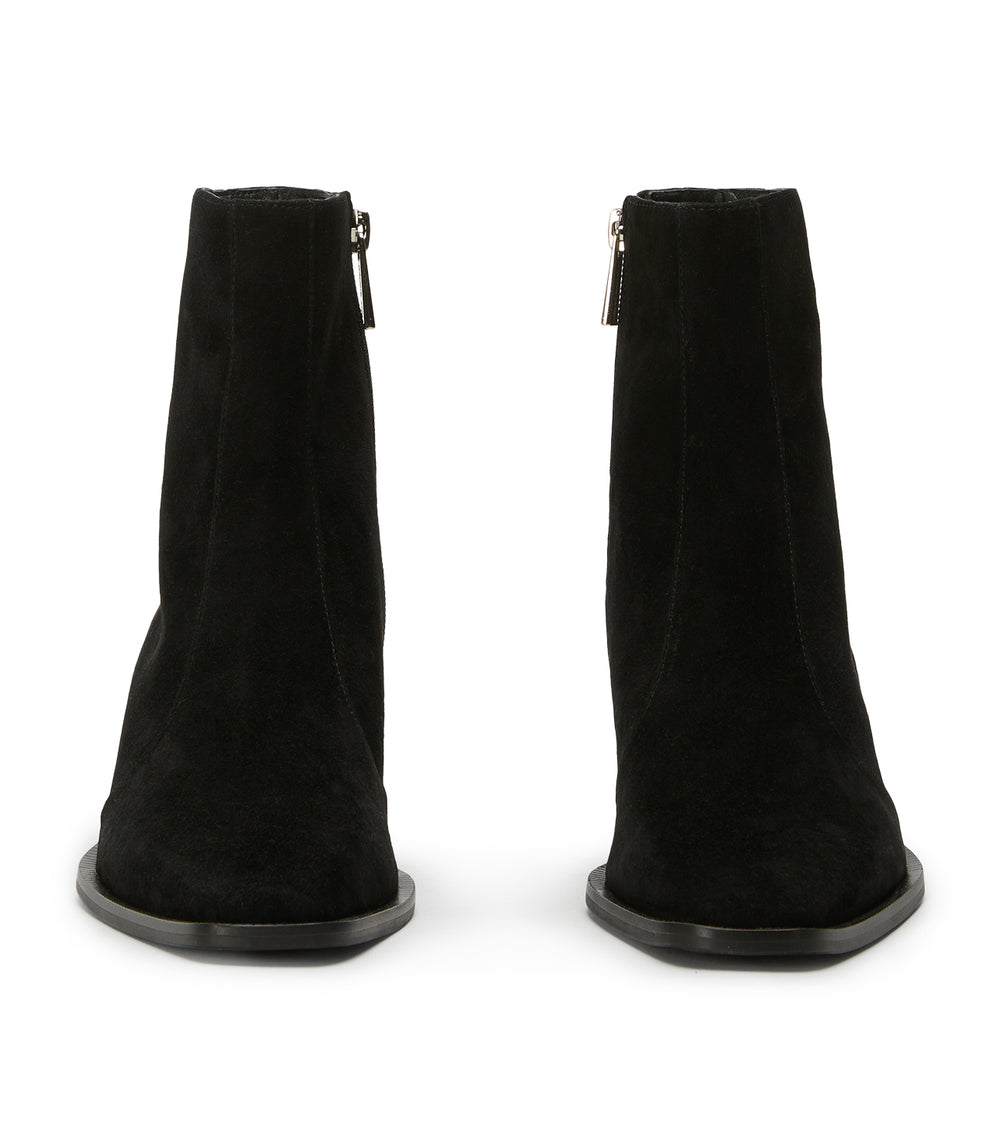 Trinity Black Suede Ankle Boots - Tony Bianco