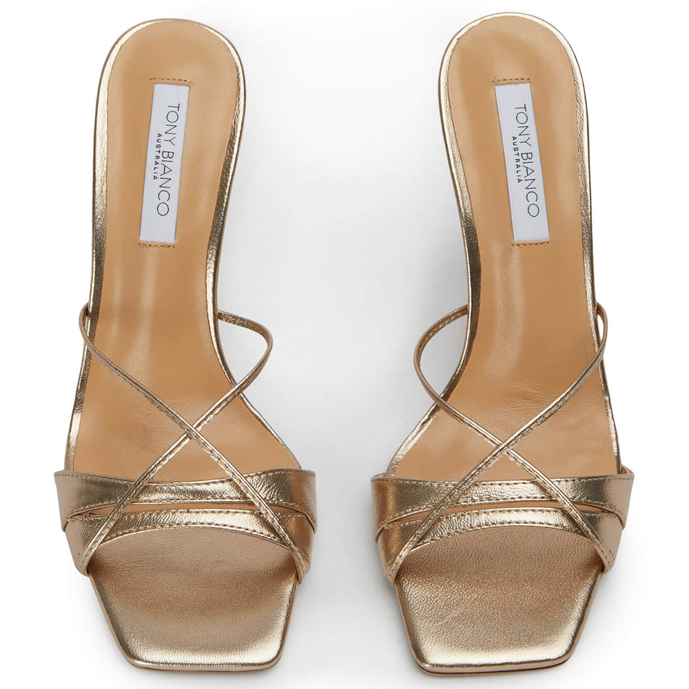 Vanquish Amber Nappa Metallic Heels - Tony Bianco