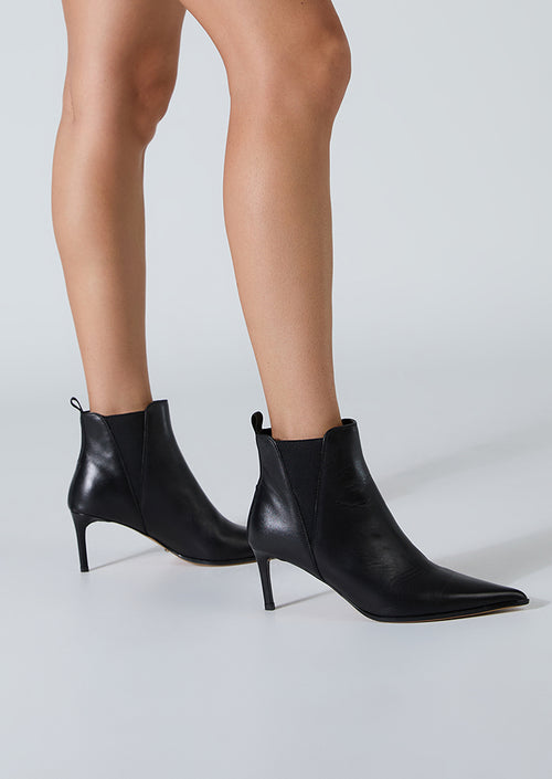 Vegas Black Como Ankle Boots