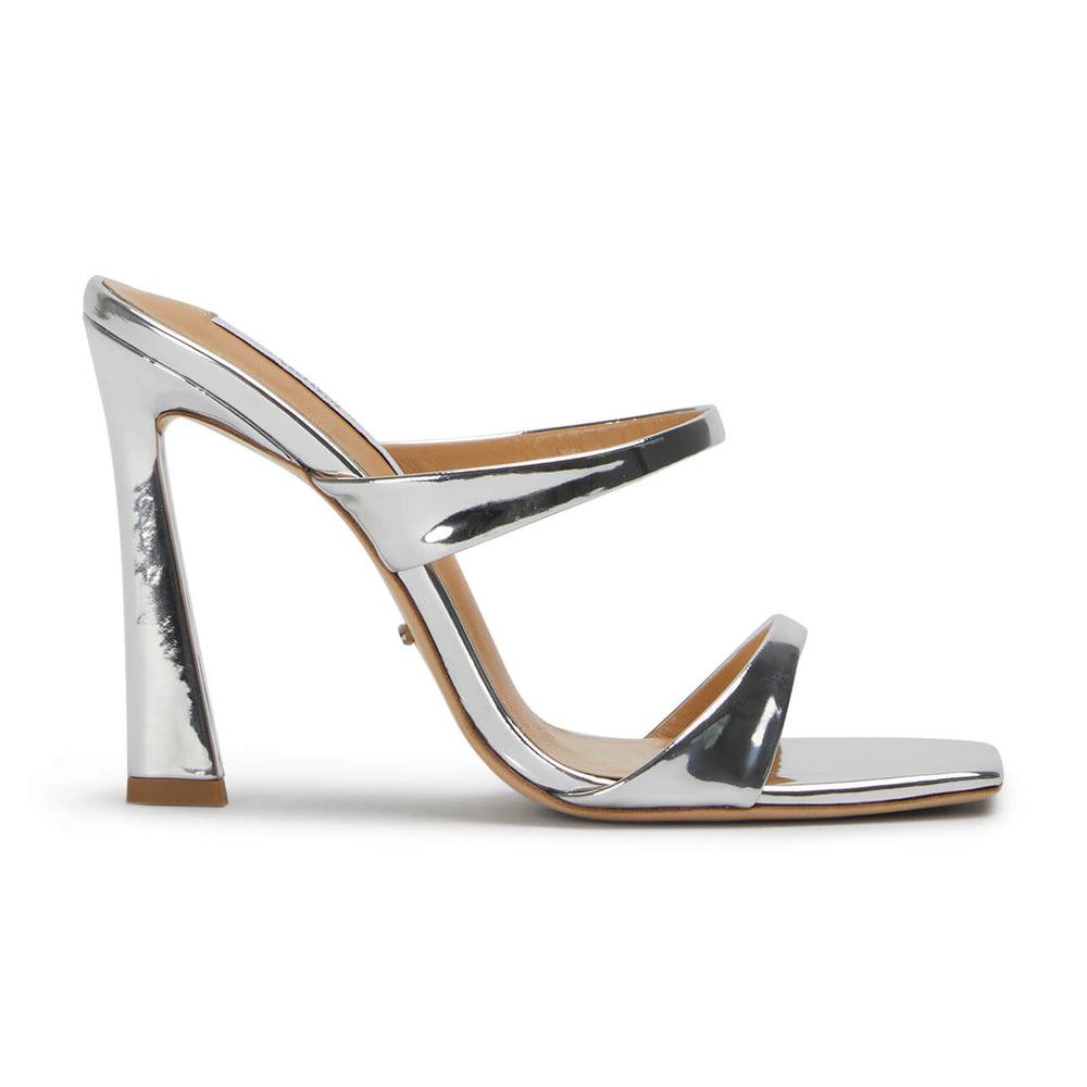 Ventura Silver Shine Heels - Tony Bianco