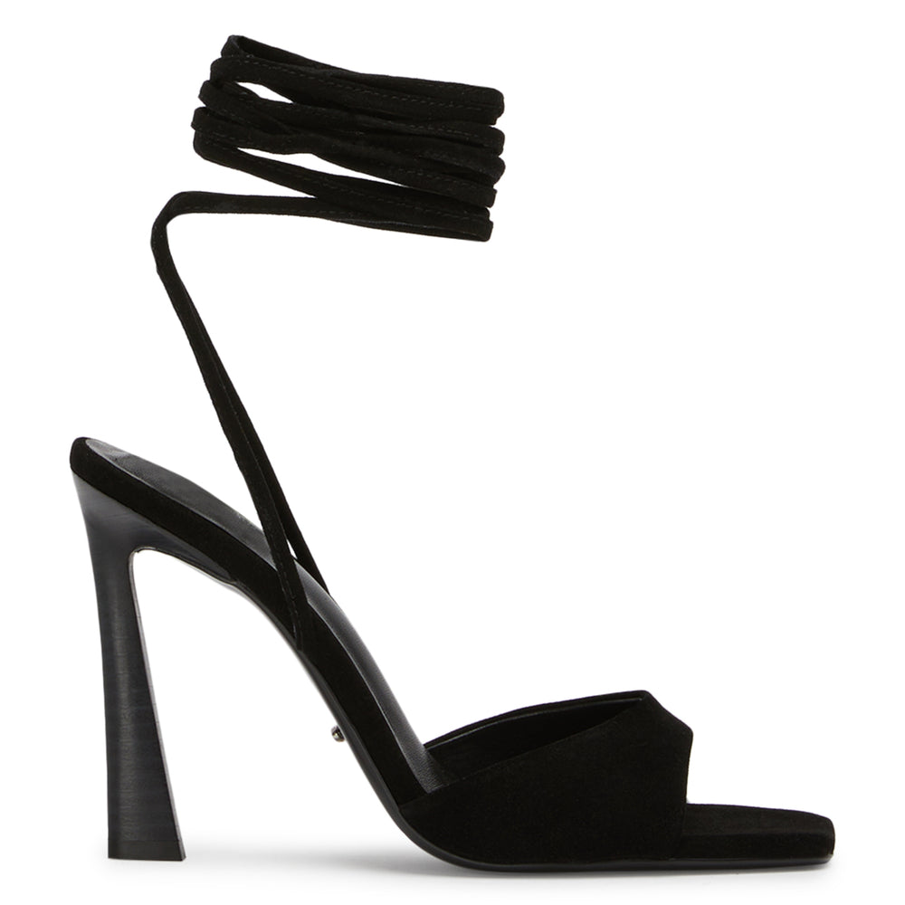 Viper Black Suede Heels - Tony Bianco