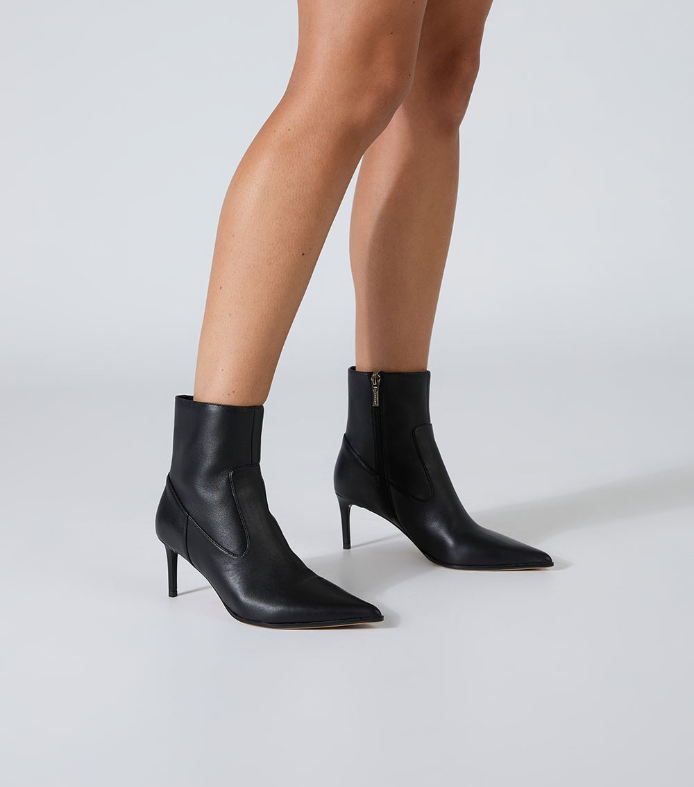 Vision Black Como Ankle Boots - Tony Bianco