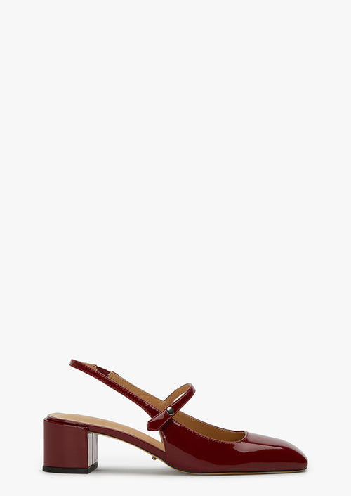 Wham Bordeaux Patent Heels