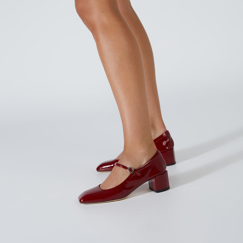 Wynnie Bordeaux Patent Heels - Tony Bianco