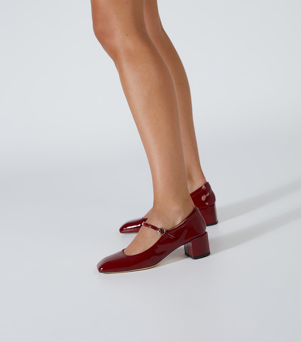 Wynnie Bordeaux Patent Heels - Tony Bianco