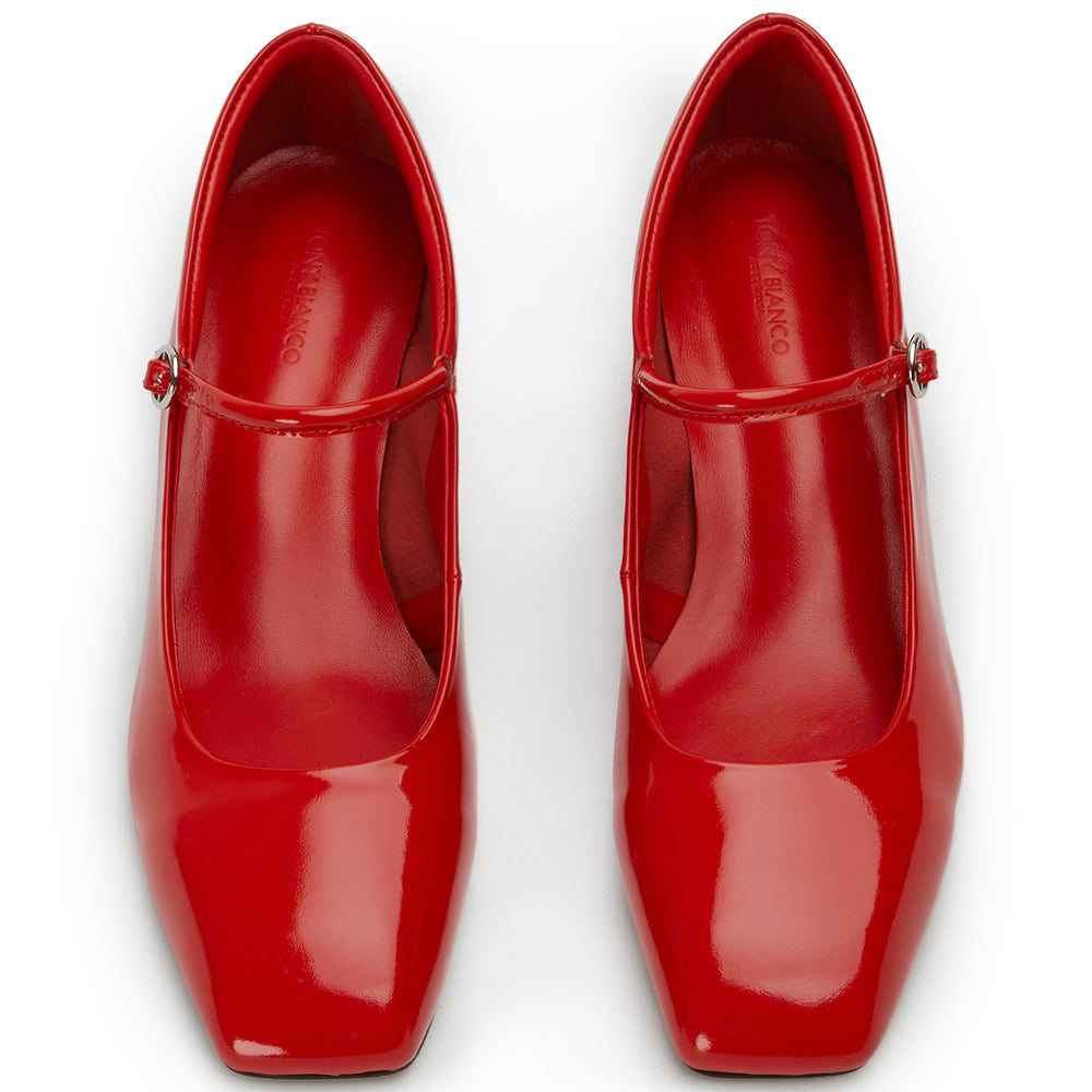 Wynnie Red Patent Heels - Tony Bianco