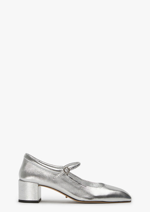 Wynnie Silver Shimmer Heels