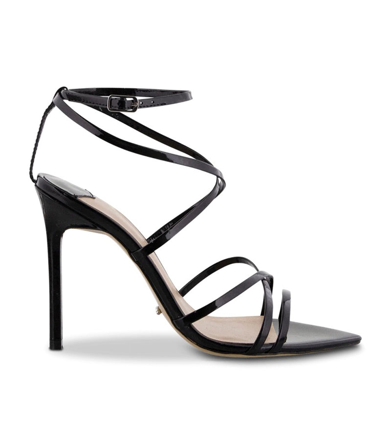 Marcy Black Patent 10.5cm Heels | Heels | Tony Bianco