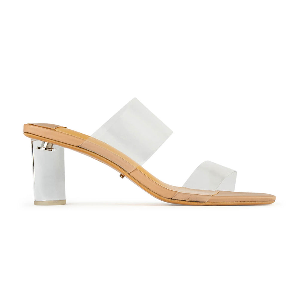 Sabelle Clear Vynalite/Skin Capretto Heels - Tony Bianco