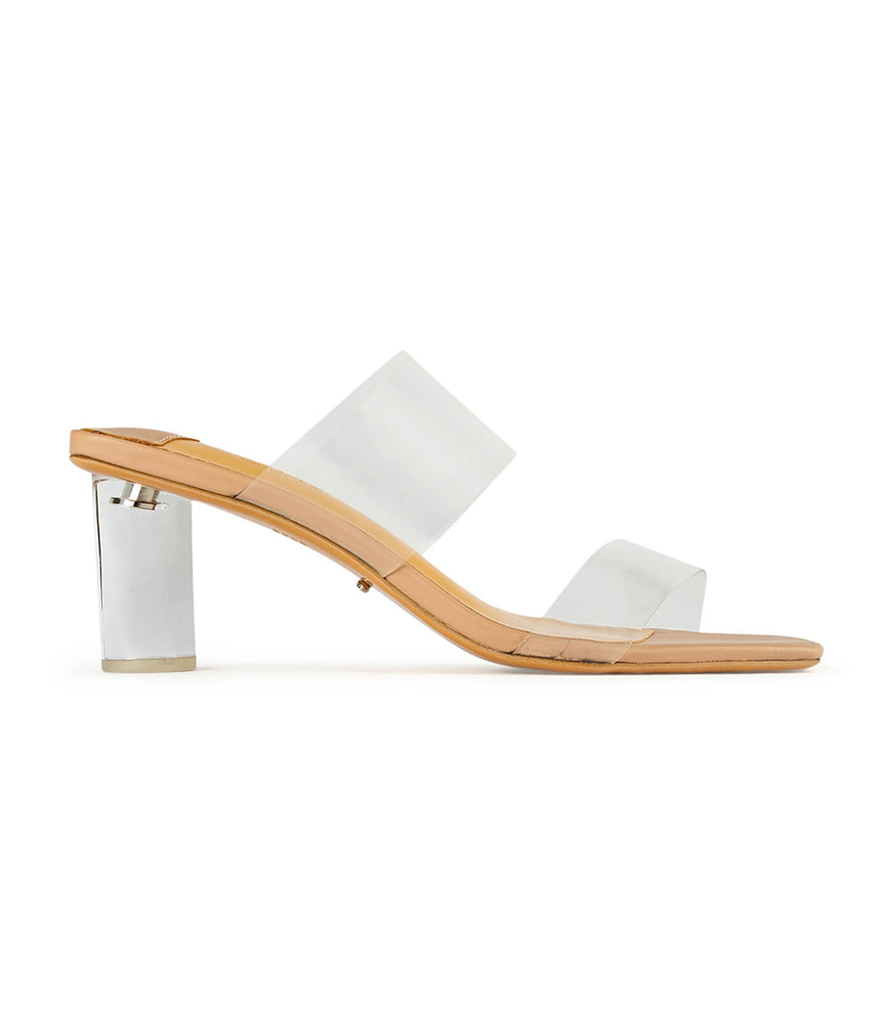 Sabelle Clear Vynalite/Skin Capretto Heels - Tony Bianco