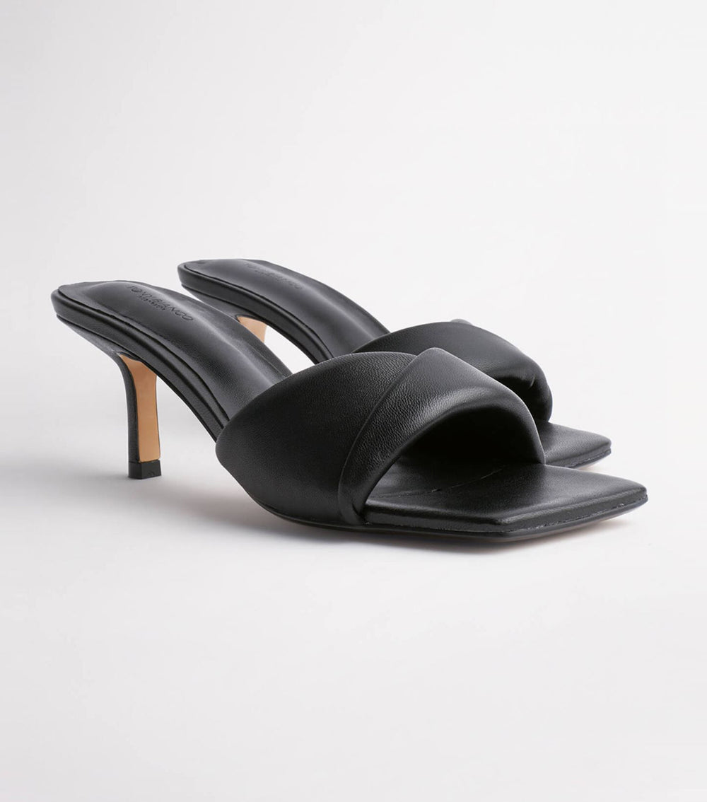 Alexa Black Nappa Heels - Tony Bianco