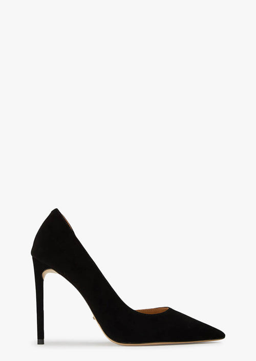 Alyx Black Suede Heels