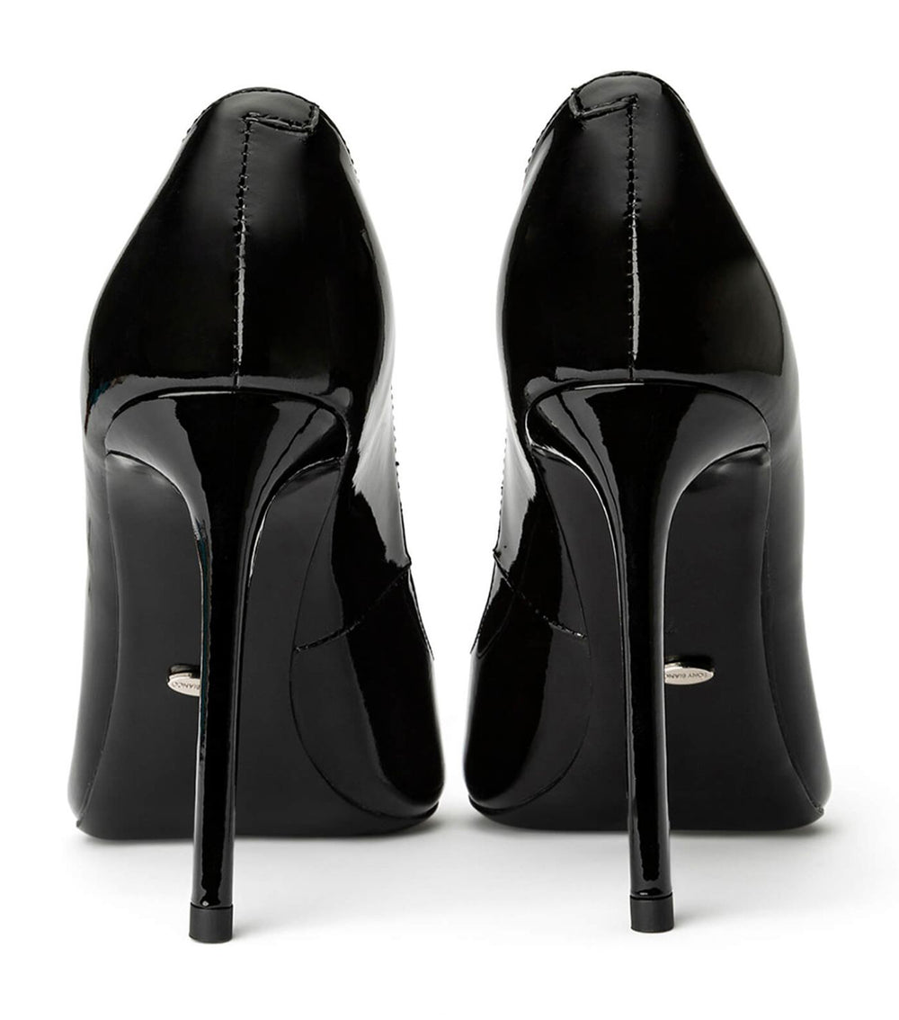 Anja Black Patent 10.5cm Heels | Heels | Tony Bianco