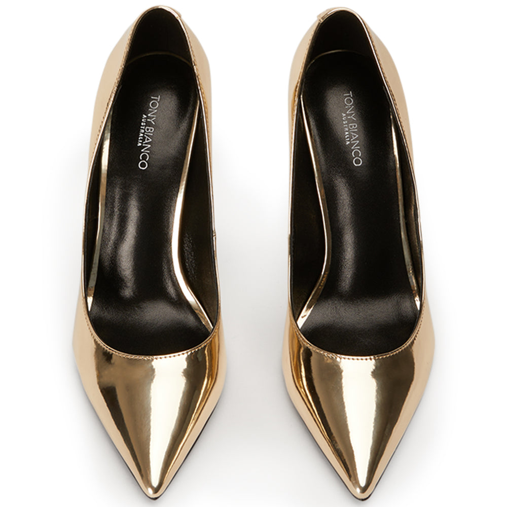 Anja Gold Shine Heels - Tony Bianco