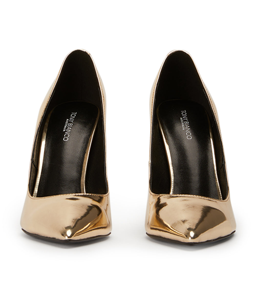 Anja Gold Shine Heels - Tony Bianco