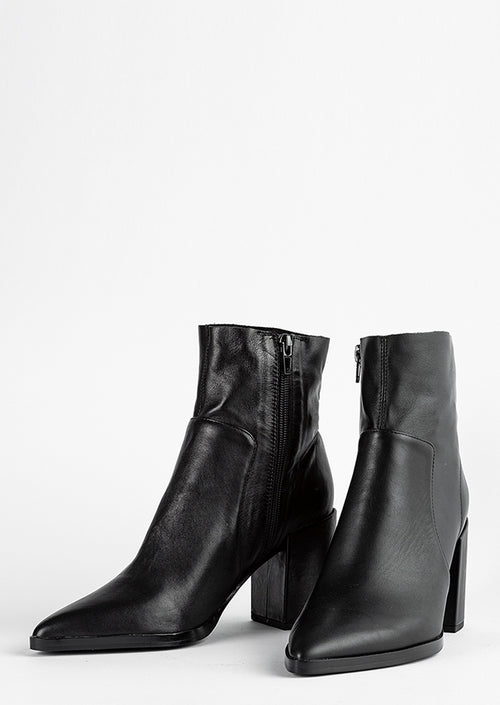 Brazen Black Luxe Ankle Boots