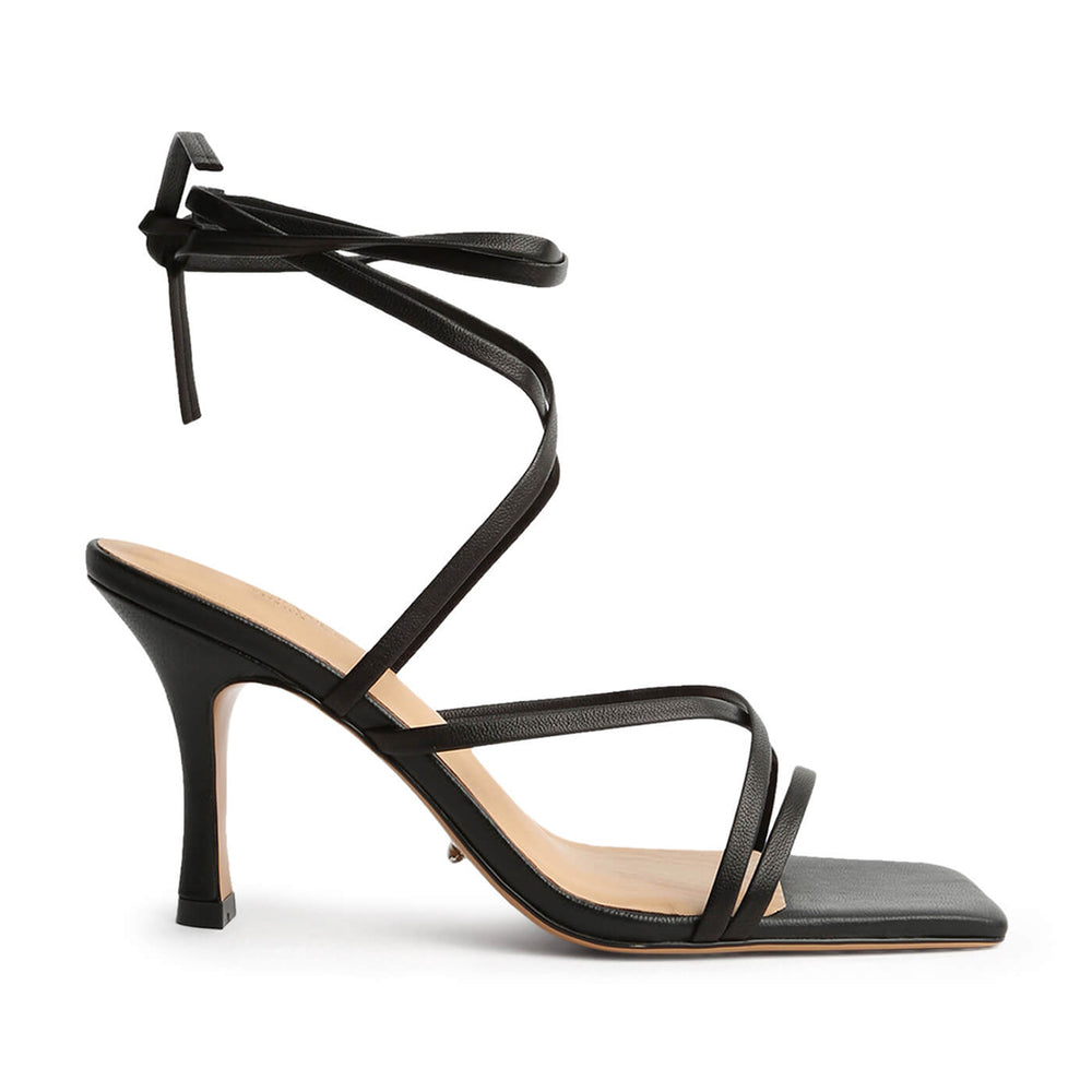 Caden Black Sheep Nappa Heels - Tony Bianco