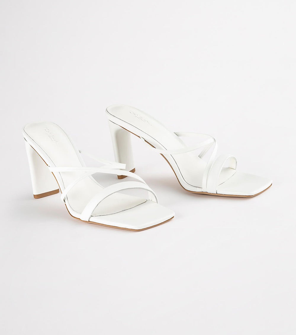 Classic White Nappa Heels - Tony Bianco