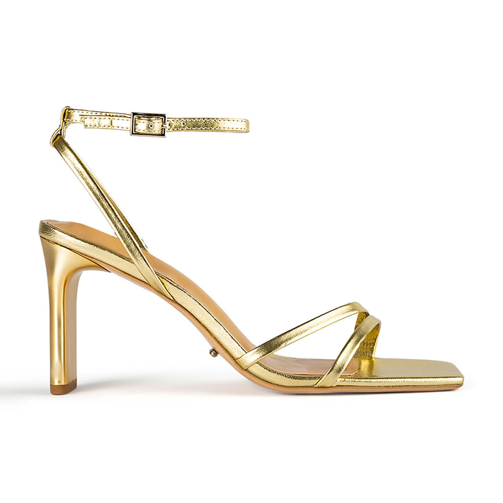 Corso Gold Nappa Metallic Heels - Tony Bianco