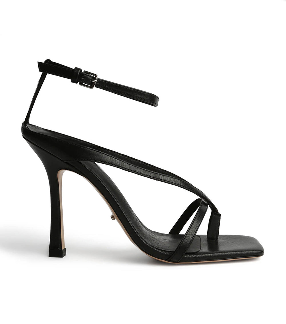 Faythe Black Kid 10.5cm Heels | Heels | Tony Bianco