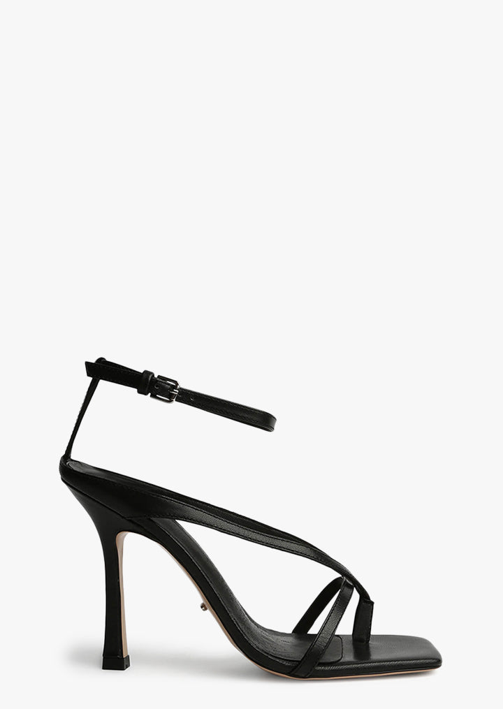 Faythe Black Kid 10.5cm Heels | Heels | Tony Bianco