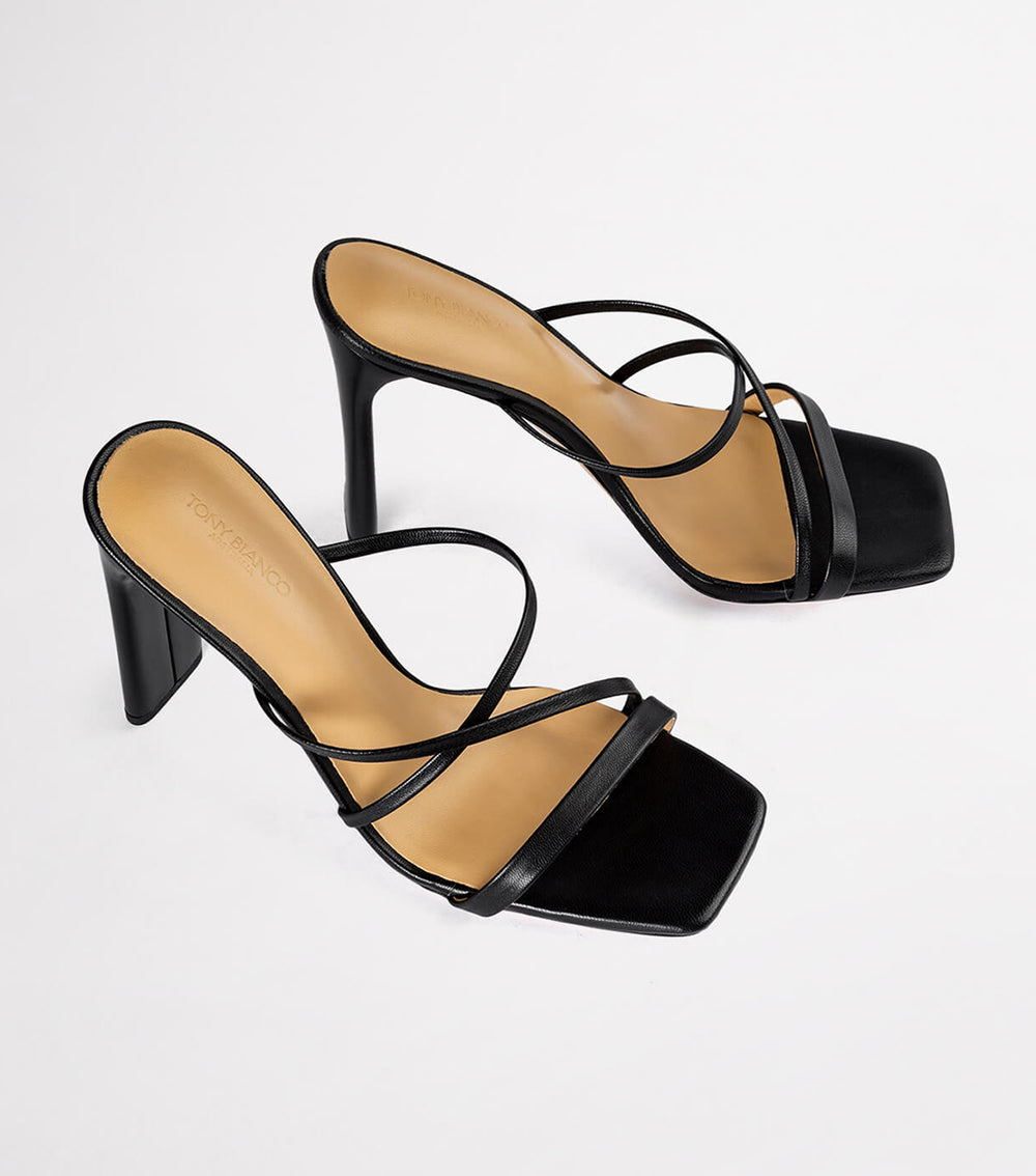 Fior Black Kid Heels - Tony Bianco