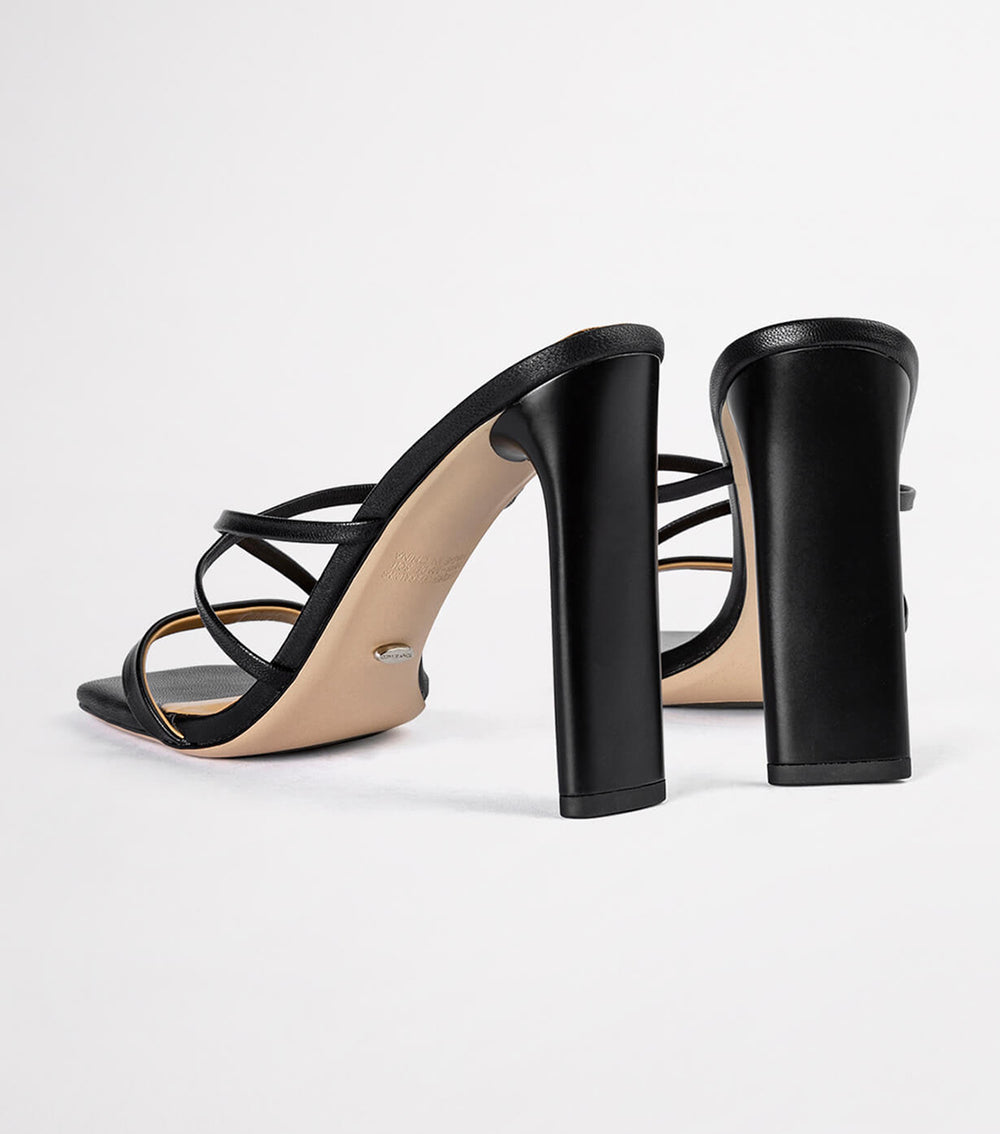 Fior Black Kid Heels - Tony Bianco