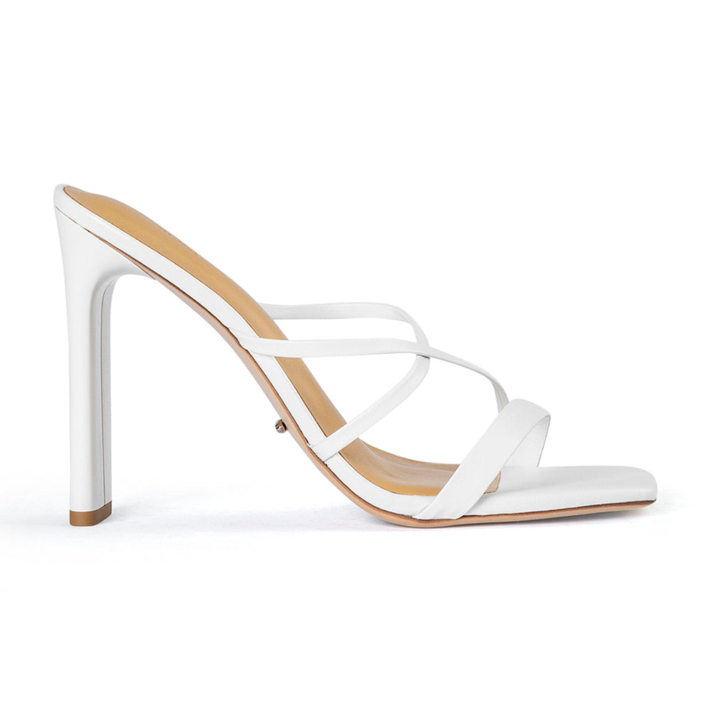 Fior White Kid Heels - Tony Bianco