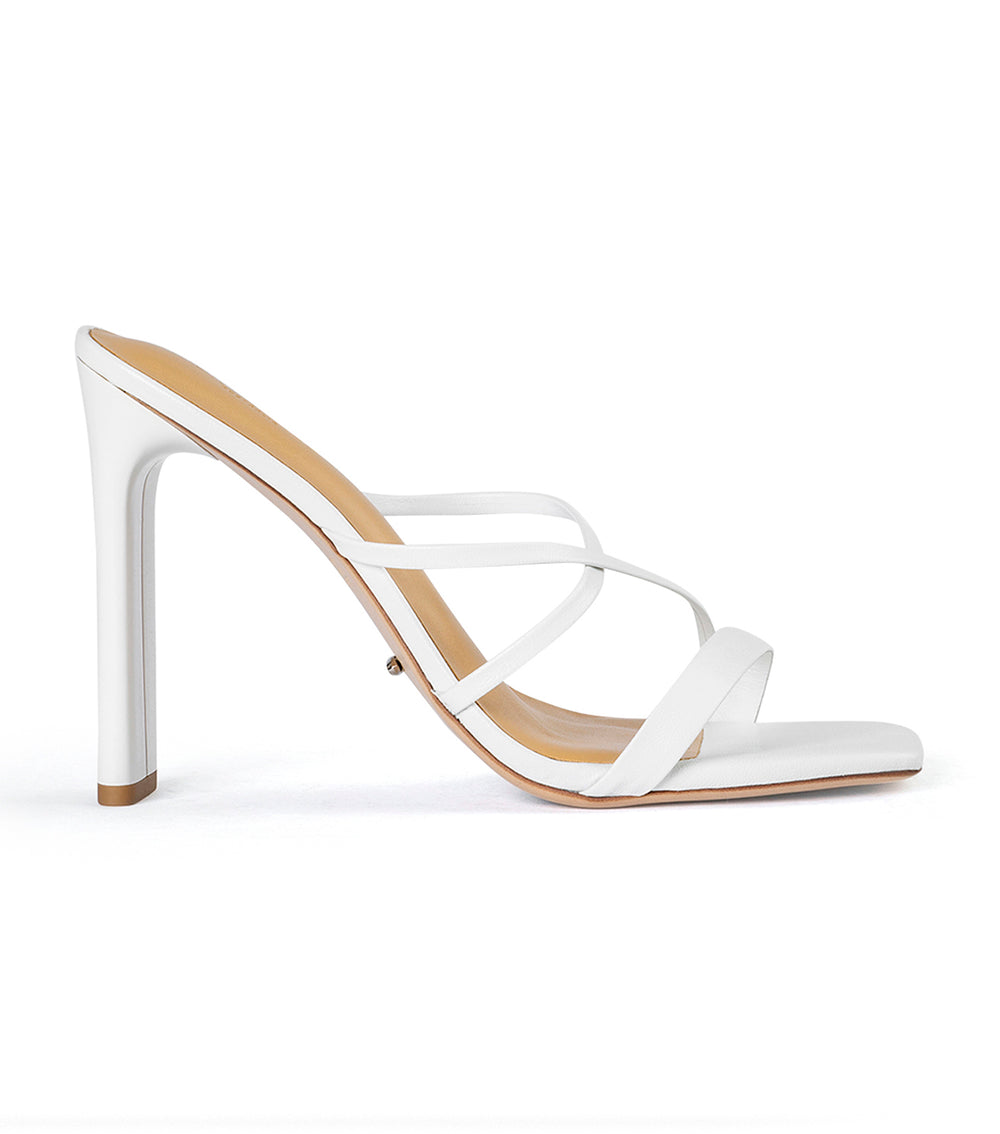 Fior White Kid Heels - Tony Bianco